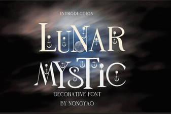 Lunar Mystic Font: Ethereal Typography for Creative Designs