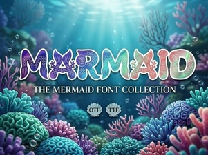 Whimsical Mermaid Font for Creative Designs