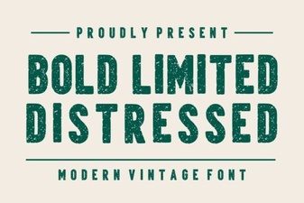 Bold Limited Distressed Font for Creative Design Projects