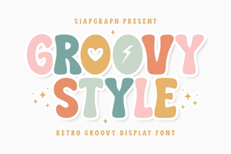 Groovy Style Font – Retro Display Typography for Bold Designs