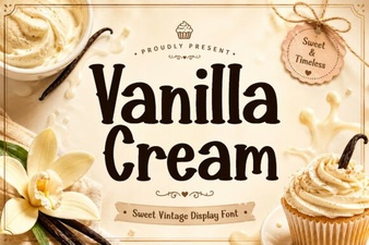 Vanilla Cream Font for Elegant Soft Design Projects