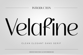Velafine Font: Elegant Type for Creative Design Projects