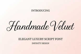 Handmade Velvet Font – Elegant Script Typeface for Creative Designs