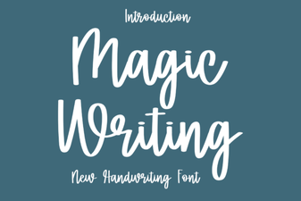 Enchant Your Designs with Magic Writing Fonts
